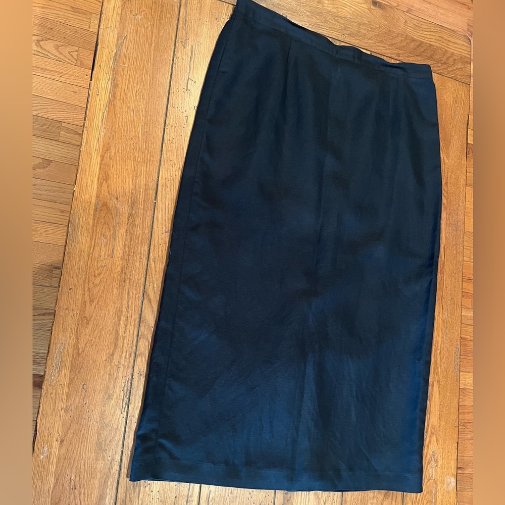 Linen blend skirt